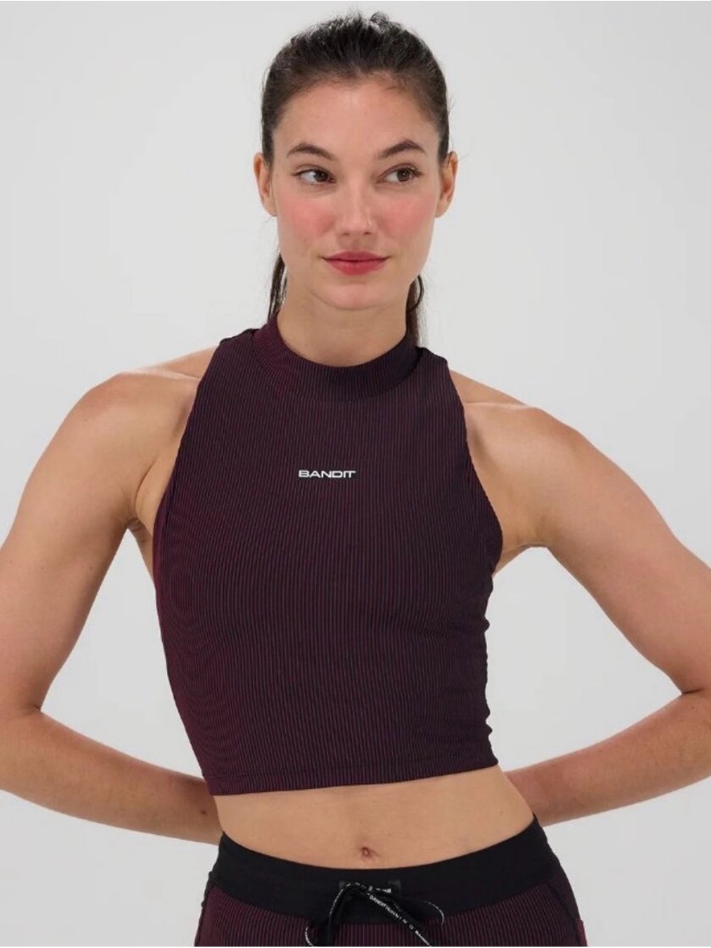 Bandit Striped Cadence Vaso Race Crop – Black/Fit Stripe | Size Small